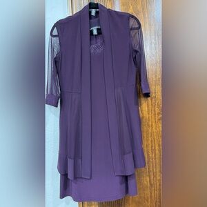 R&M Richards Purple Midi Dress